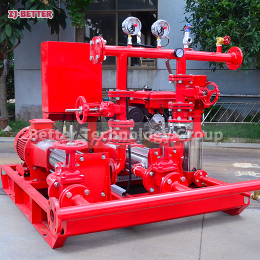 What is a horizontal EDJ fire pump set?