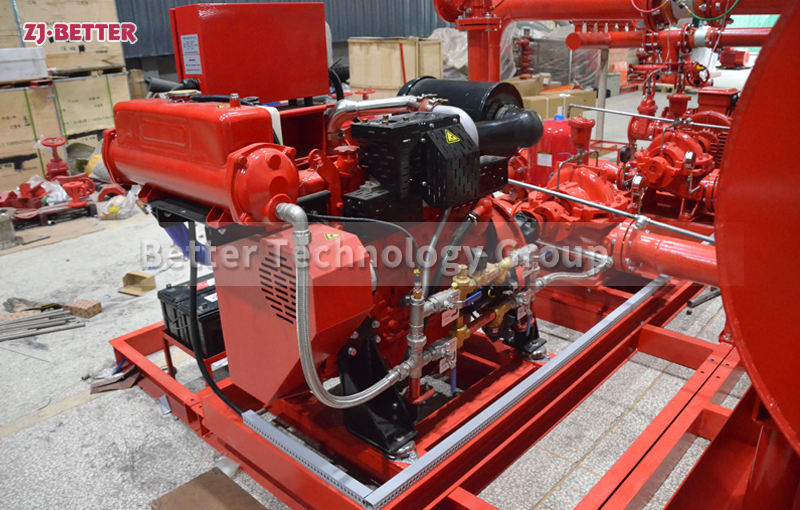 500gpm@100m Complete UL Fire Pump Set with ISO Pump