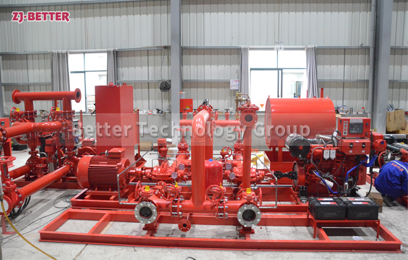 500gpm@100m Complete UL Fire Pump Set with ISO Pump