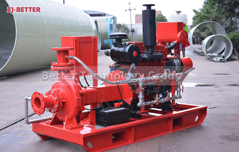 Can the diesel engine fire pump run for a long time?