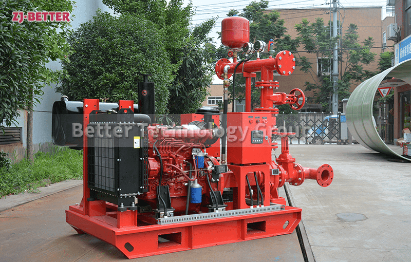 Customized diesel fire pump set (with control cabinet and fuel tank)