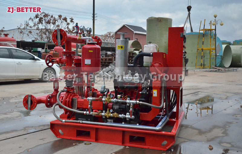 Diesel engine fire pump set can meet the fire water supply in multiple places