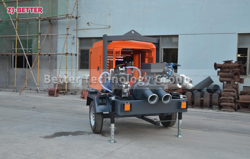 Diesel engine fire pump truck can be used in different fire fighting occasions