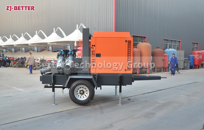 Diesel engine fire pump truck can be used in different fire fighting occasions