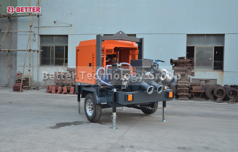 Diesel engine fire pump truck can be used in different fire fighting occasions