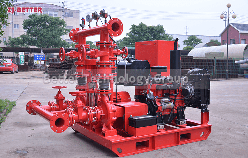 EDJ fire pump set consisting of electric pump and diesel pump