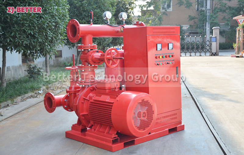 EJ fire pump set composed of electric pump and jockey pump