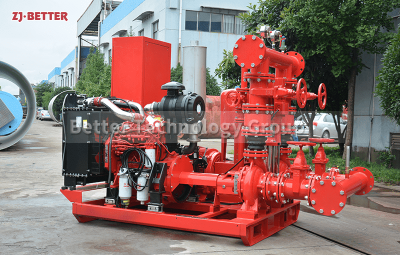 Electric diesel standard fire pump set for emergency use