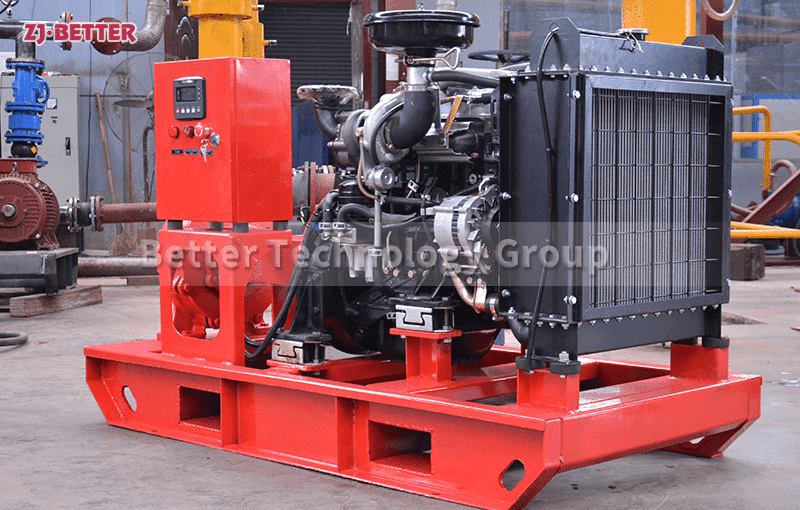 Fire pump set equipment with superior performance