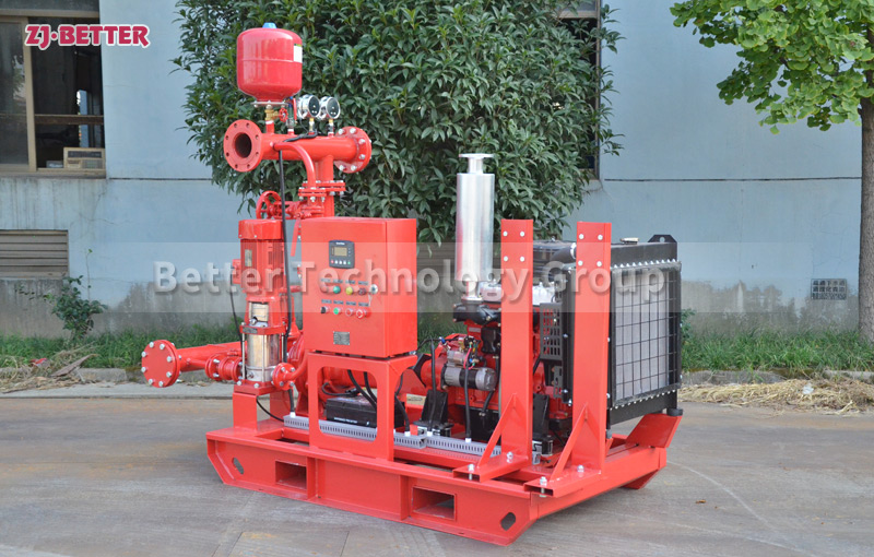 Mainly used for fire fighting system pipeline pressurized water supply diesel engine fire pump