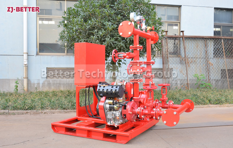 Structural characteristics of diesel engine fire pump Set