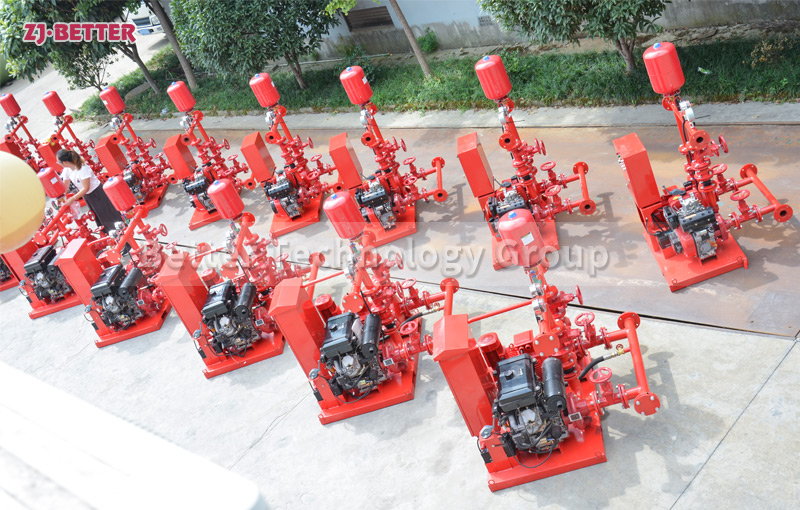 What are the advantages and characteristics of the diesel engine fire pump produced by Better?