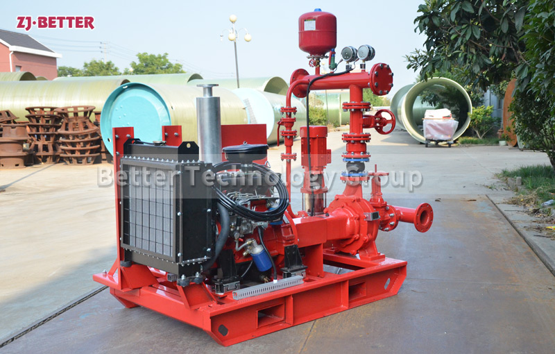 What are the characteristics and advantages of diesel engine fire pumps?