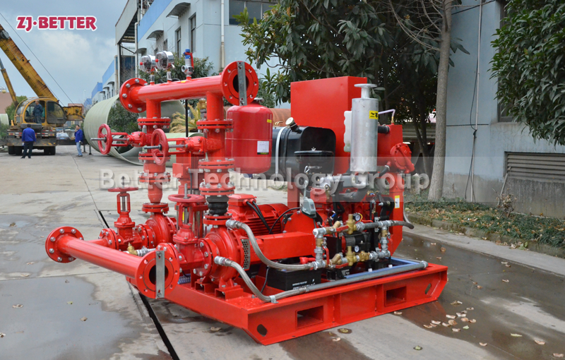 What are the characteristics of diesel engine fire pumps?