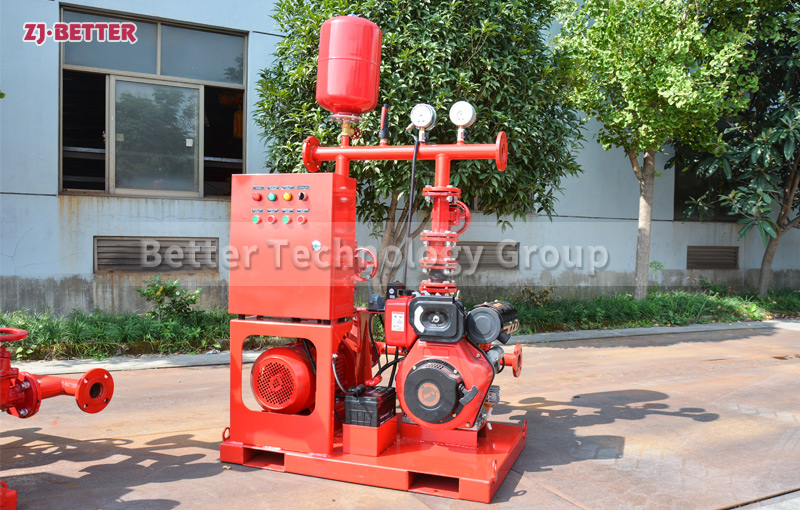 What are the characteristics of diesel engine fire pumps?