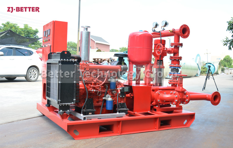 What are the characteristics of diesel fire pump?