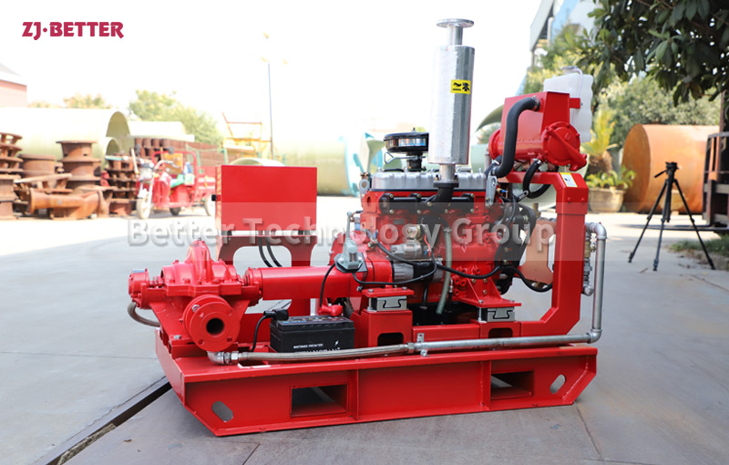 What are the maintenance requirements for fire pump sets?