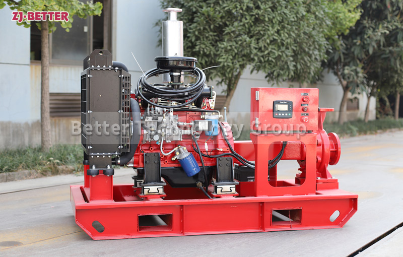 Can the diesel engine fire pump run for a long time?