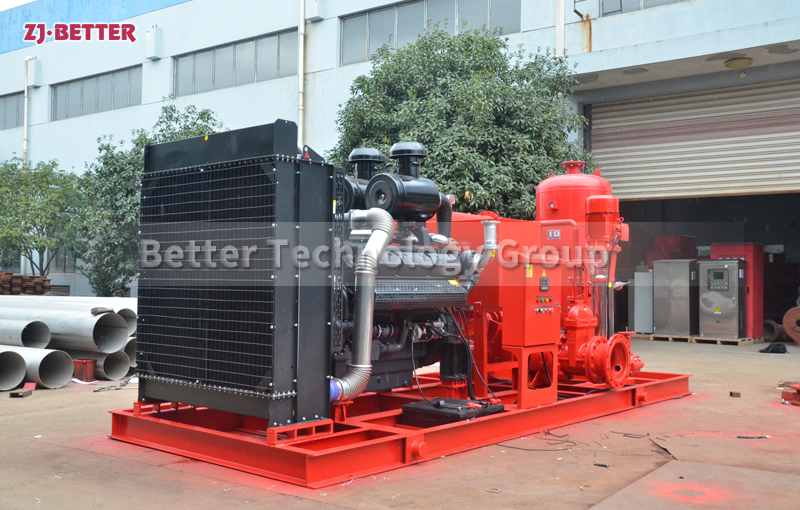 Diesel engine fire pump set is a fixed fire extinguishing equipment