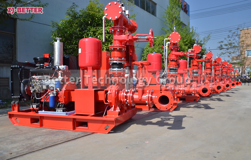 Diesel engine fire pump sets can also be equipped with other diesel engines as power engines