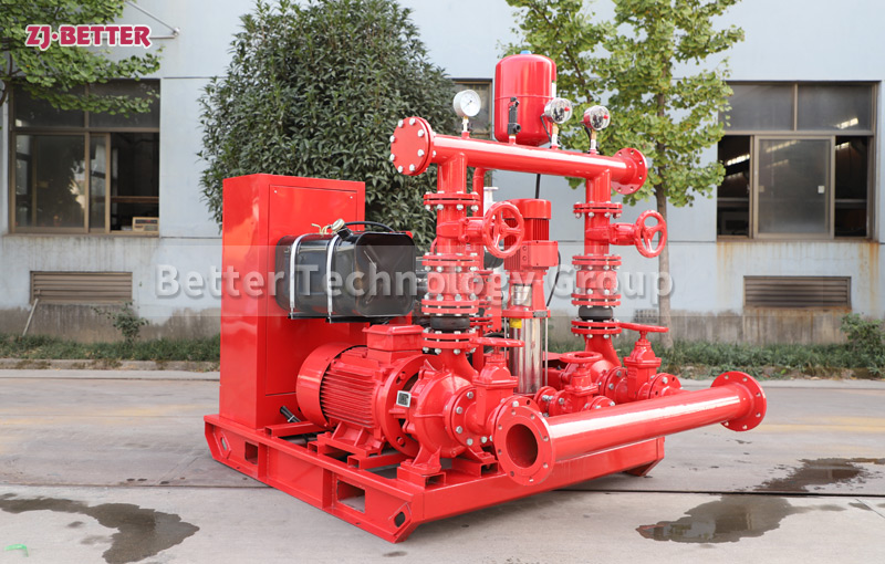 Fire pump set with high degree of automation