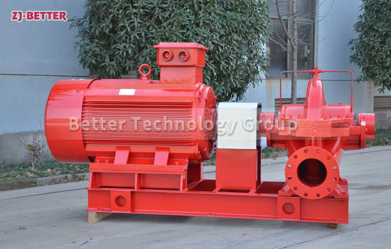 Horizontal fire pump has the advantages of high efficiency