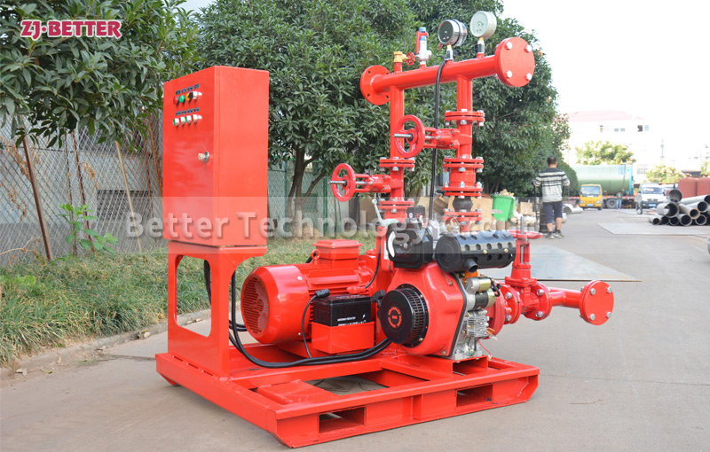 Operation steps of diesel engine fire pump set