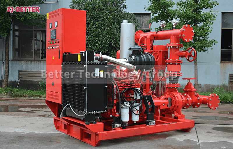 Self-converted complete set of fire pump equipment