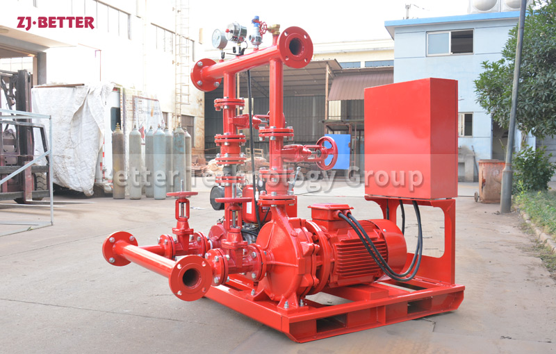 What are the characteristics of diesel engine fire pump sets