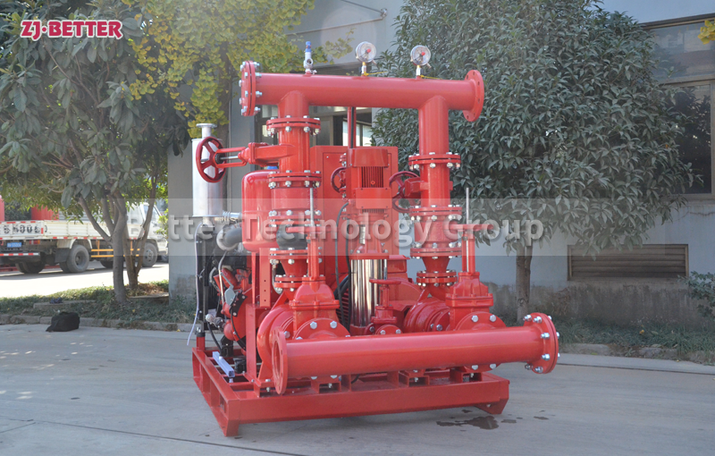 What are the characteristics of diesel engine fire pumps?