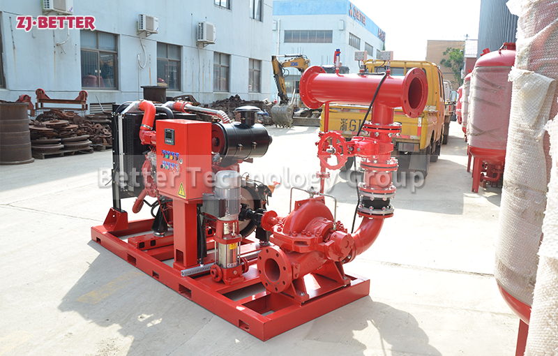 How much is the lift of the fire pump suitable?