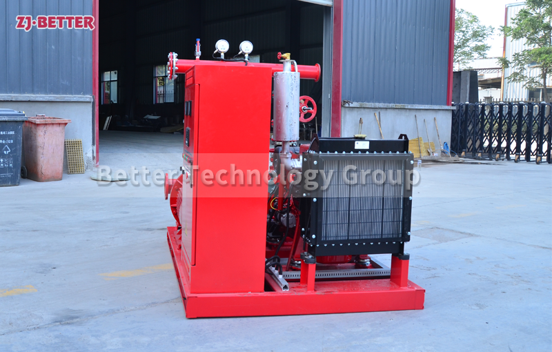 Diesel engine fire pump has its own independent power supply system