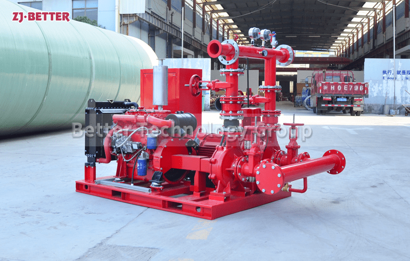 Diesel engine fire pump set has remote monitoring function