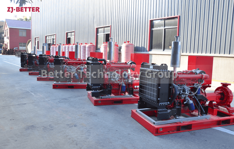 Features and principles of diesel generator set emergency fire pump
