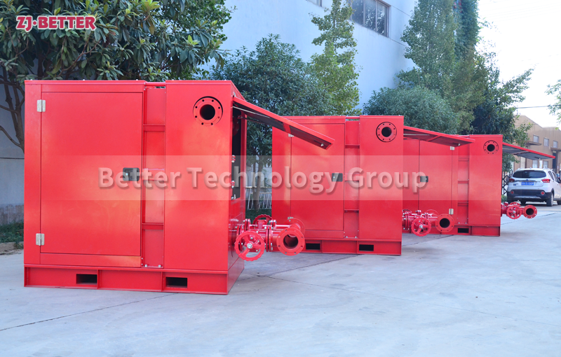Features of outdoor box type dual power fire pump
