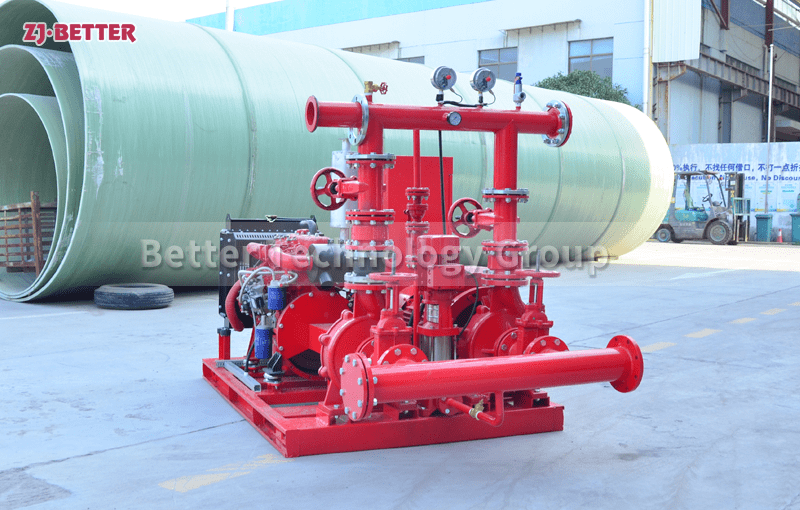 Functional use of diesel engine fire pump