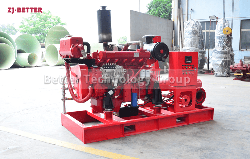 Performance characteristics of diesel engine fire pump set