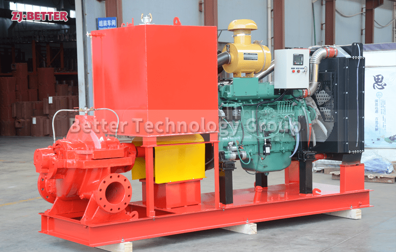 What are the characteristics of diesel engine fire pumps?