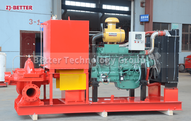 What are the characteristics of diesel engine fire pumps?