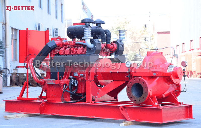 XBC type diesel engine fire pump set is usually used as a backup facility