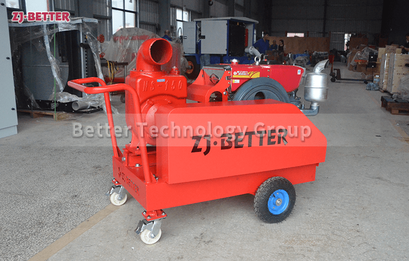 Horizontal bar diesel engine self-priming pump truck