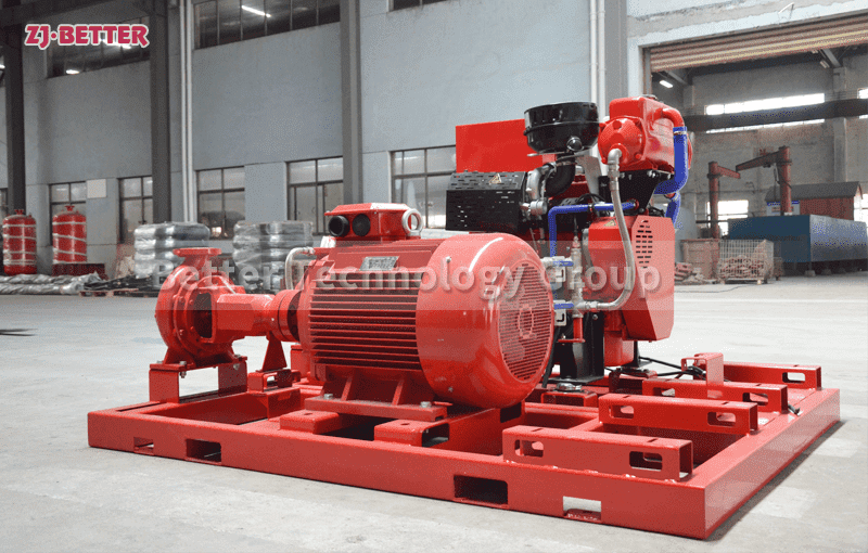 Diesel engine fire pump sets should be checked and maintained regularly