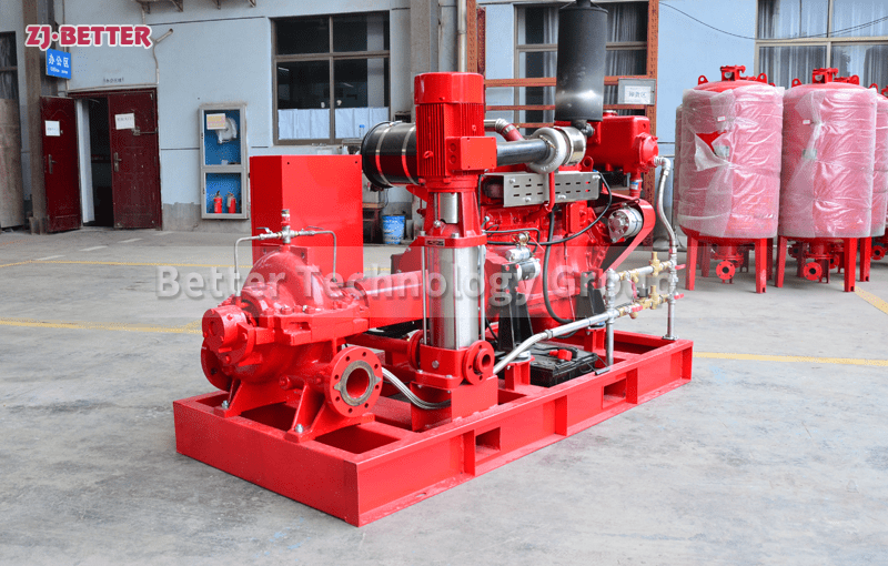Better manufactures high flow high pressure diesel engine fire pump