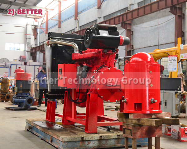 Diesel engine fire pump is composed of diesel engine and fire pump