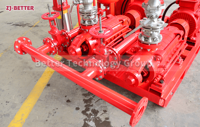 Excellent characteristics of electric fire pump