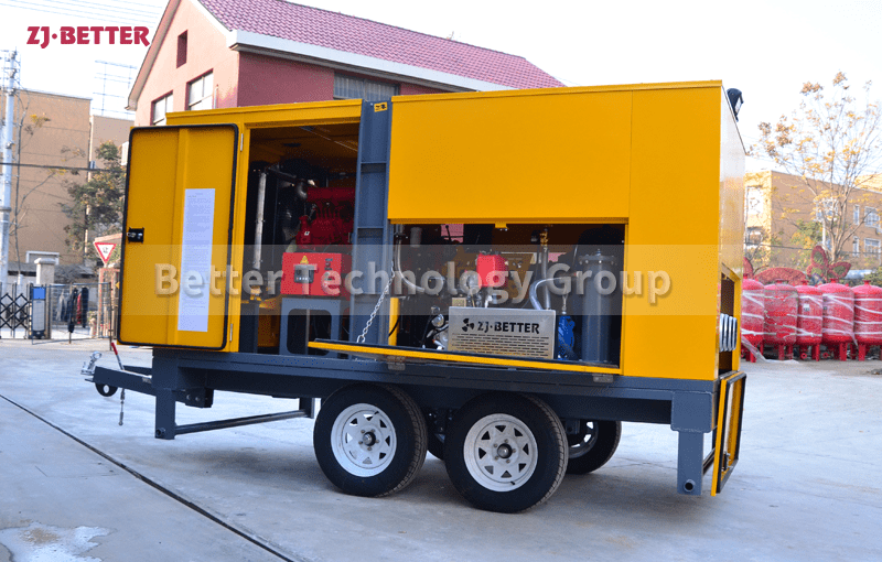 Powerful function of mobile pump truck