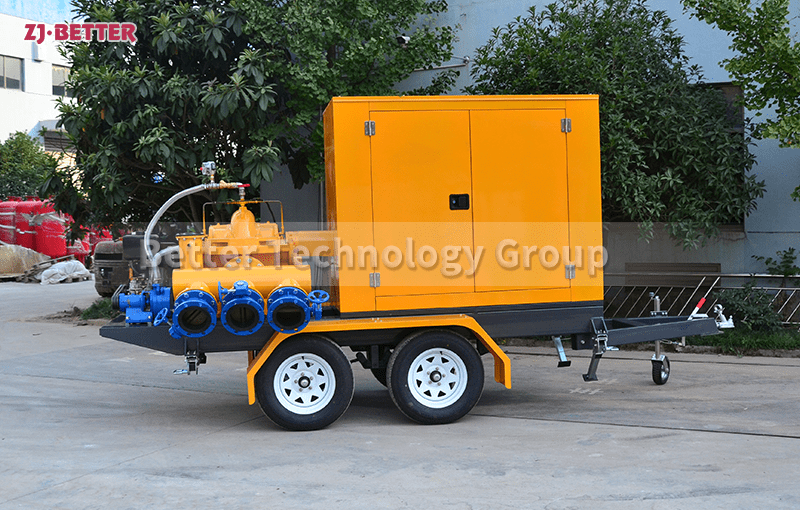 The main purpose of flood control and emergency mobile pump truck