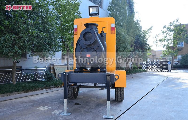 The mobile diesel engine drainage pump truck can quickly and flexibly reach the application site