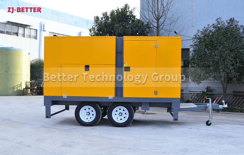 The mobile pump truck is a convenient mobile agricultural irrigation pump