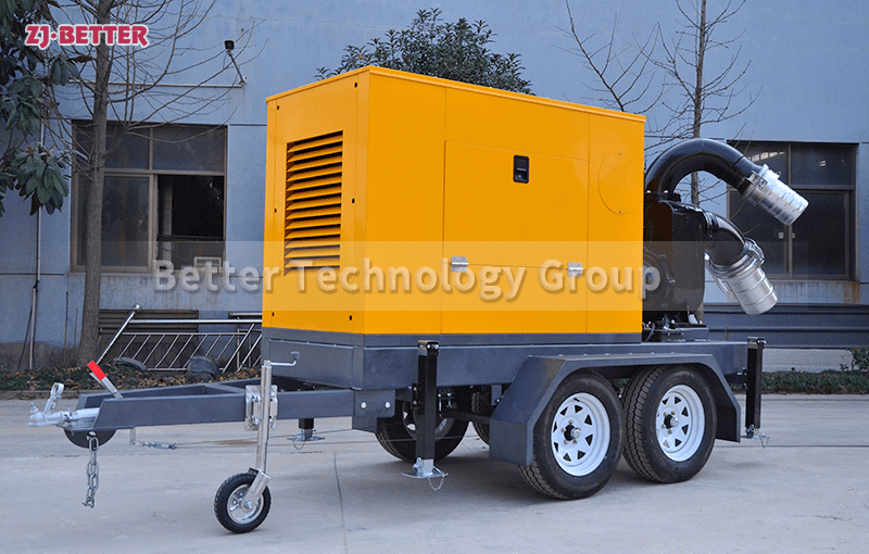 What are the functions of the trailer type mobile pump truck?